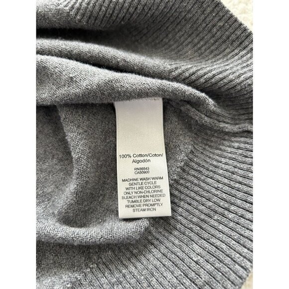 Van Heusen Studio Gray Monotone Color Block Button Front Cardigan Size XS - Picture 6 of 6